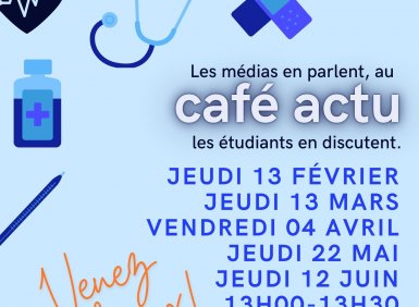 affiche du café actu de l'IFSI du Rouvray