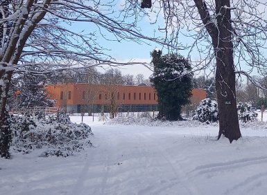 l'IFSI du Rouvray sous la neige