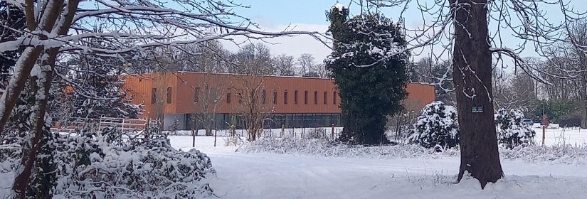 l'IFSI du Rouvray sous la neige